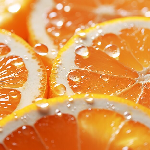 A seamless background picture of orange fruit water drops