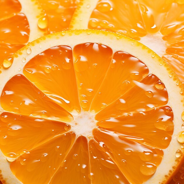 A seamless background picture of orange fruit water drops