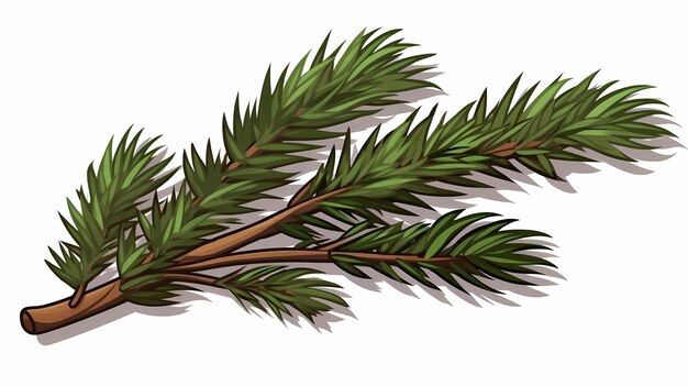 seamless background with coniferous branches pattern coniferous fir