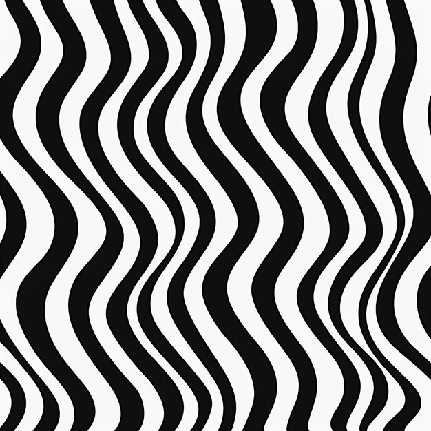 Photo seamless black and white wavy lines