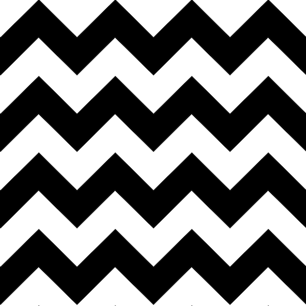 Seamless black and white zigzag pattern