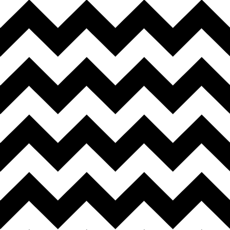 Photo seamless black and white zigzag pattern