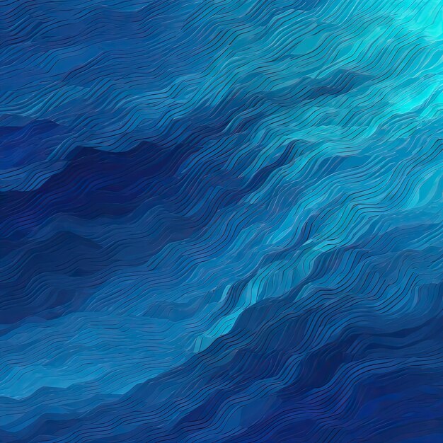 Photo seamless blue waves water pattern