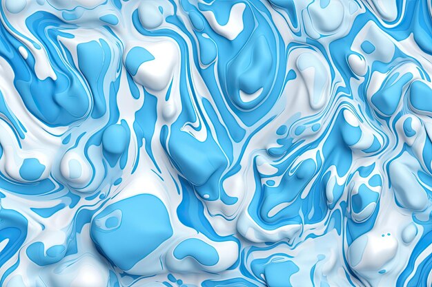 Seamless Blue Waves Water Pattern