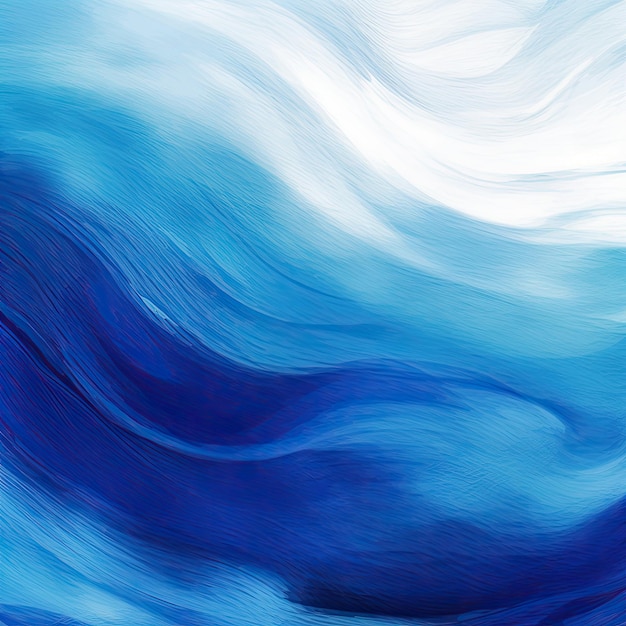 Seamless Blue Waves Water Pattern