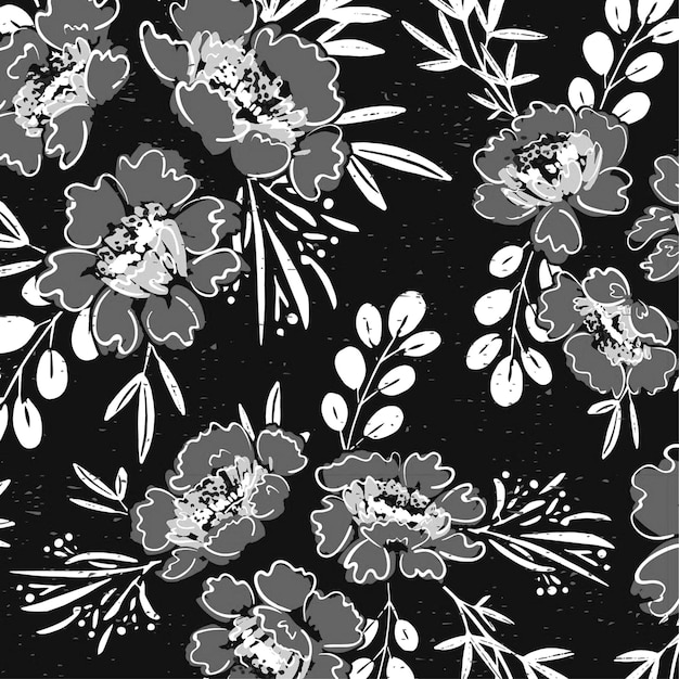 無縫植物自然 花の花の春のパターンのイラスト