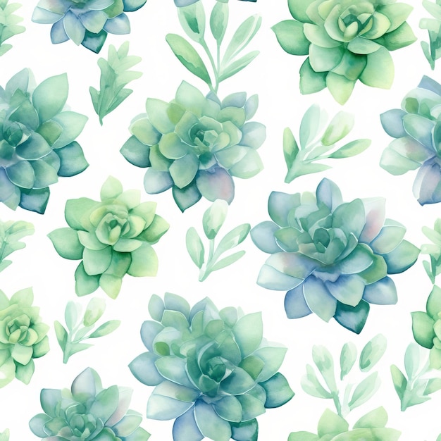 Seamless botanical pattern in high resolution for decoration