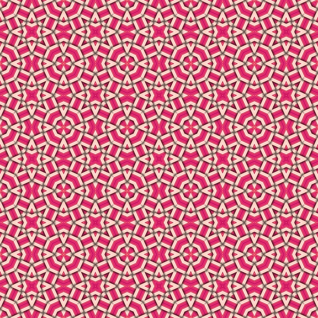 線の無縫編みパターン 四角い抽象パターン 織物の質感