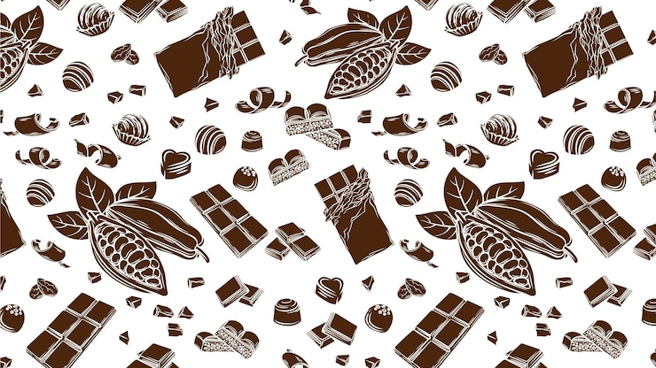 Photo seamless chocolate pattern