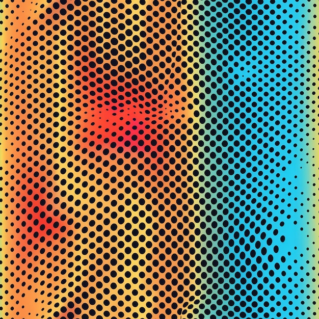 Photo seamless circle halftone pattern design