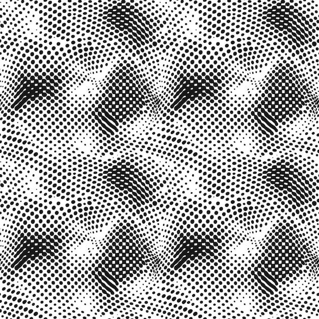 Foto seamless circle halftone pattern design