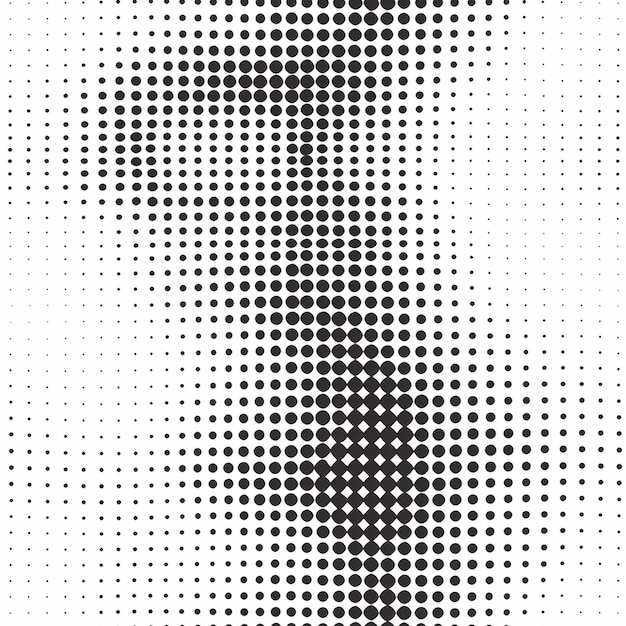 Photo seamless circle halftone pattern design