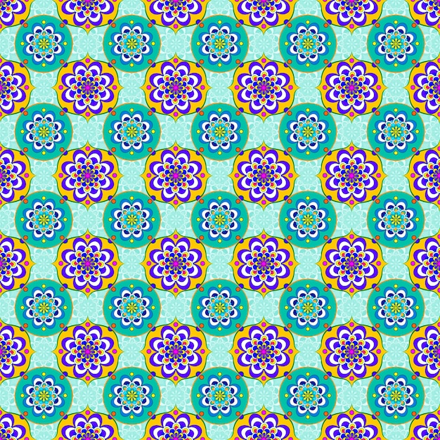 Seamless colorful pattern background