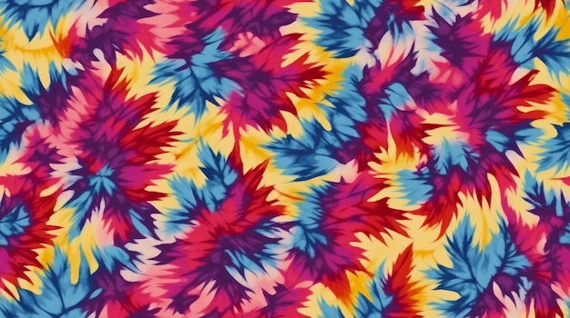 Seamless colorful tie dye pattern design