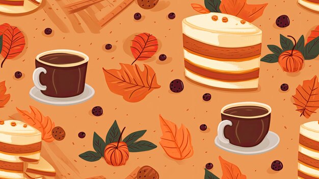 seamless cozy fall cake