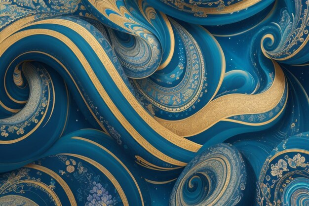 Seamless Creativity Starry Night Splashes and Waves