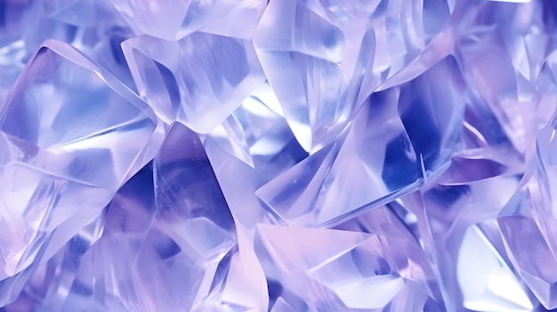 Seamless crystal purple transparent gemstone pattern