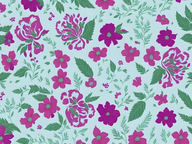 Seamless Cute Floral Background Pattern Seamless Small Flower Background Pattern