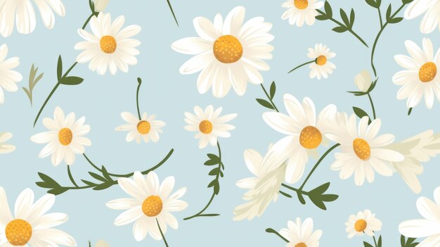 Seamless Daisy Pattern