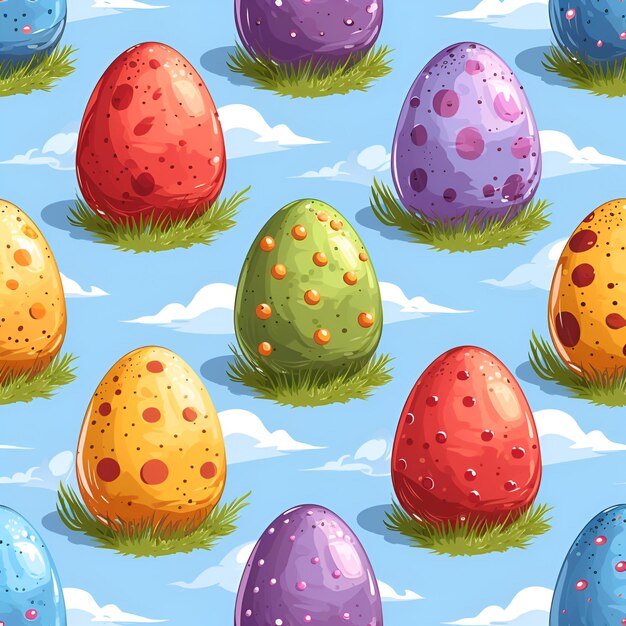 Seamless easter egg pattern