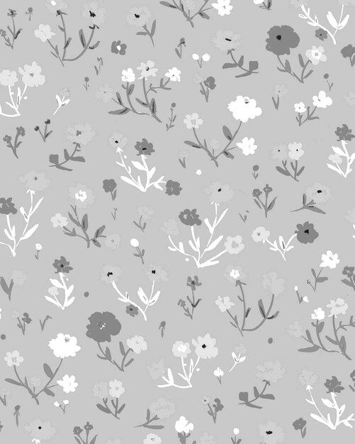 seamless floral doodle background design pattern illustration