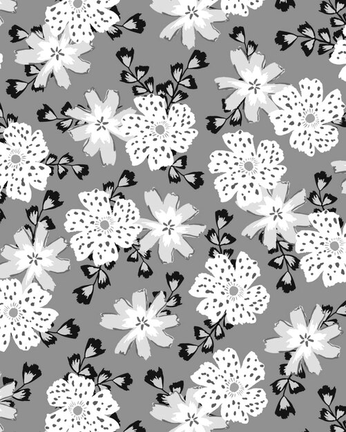 seamless floral doodle background design pattern illustration