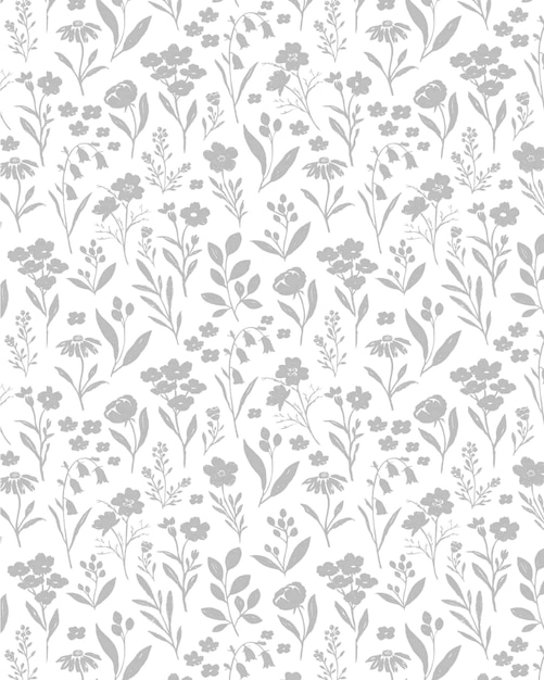 seamless floral doodle background design pattern illustration