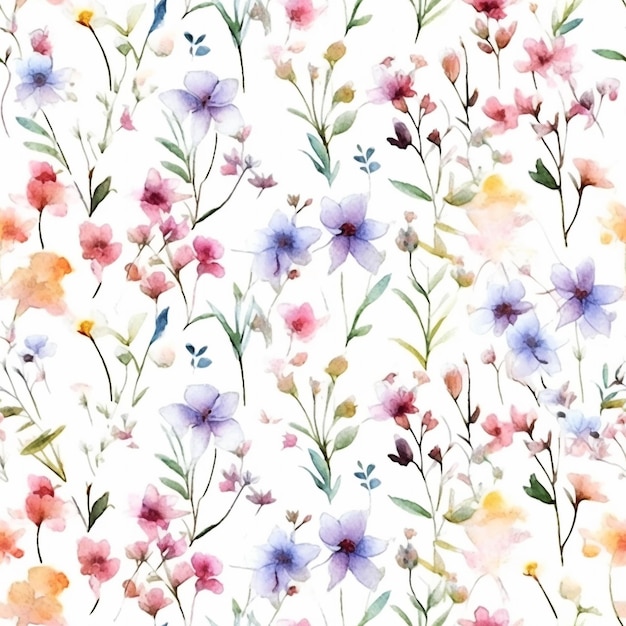 Seamless floral pattern background