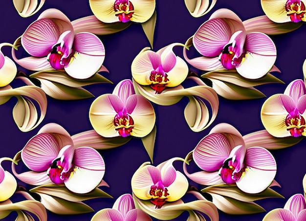 Seamless floral pattern background