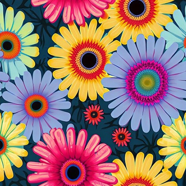 Seamless floral pattern background