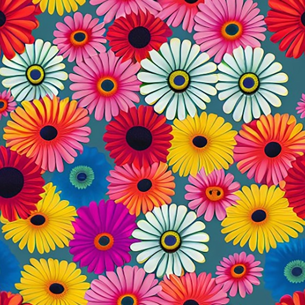 Seamless floral pattern background