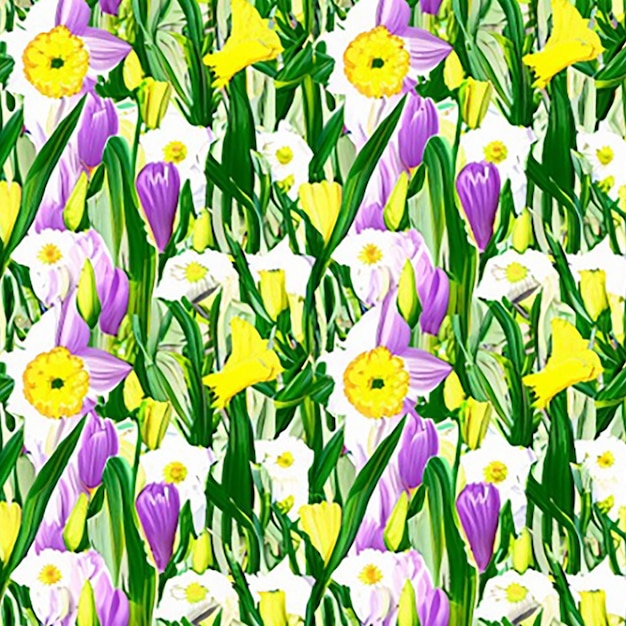 Seamless floral pattern background