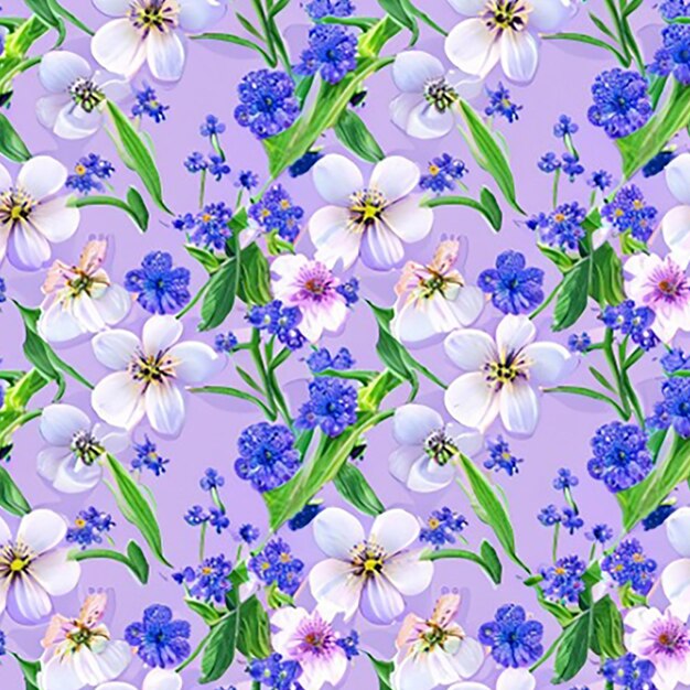 Seamless floral pattern background