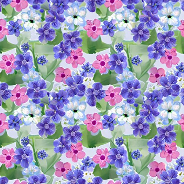 Photo seamless floral pattern background