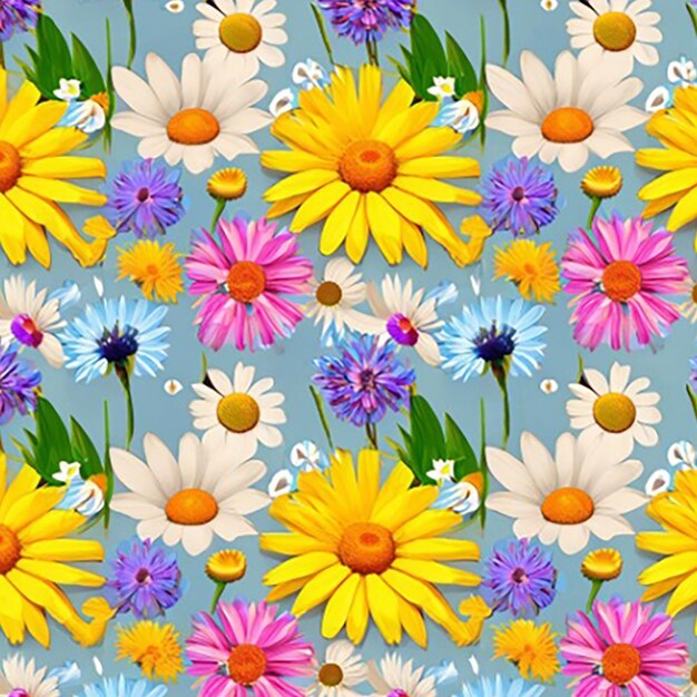 Seamless floral pattern background