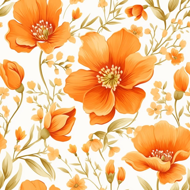 Photo seamless floral pattern