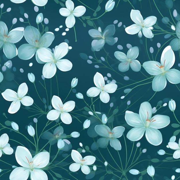 Photo seamless floral pattern