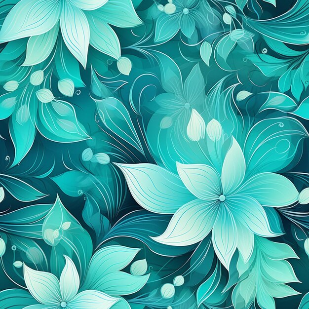 Photo seamless floral pattern