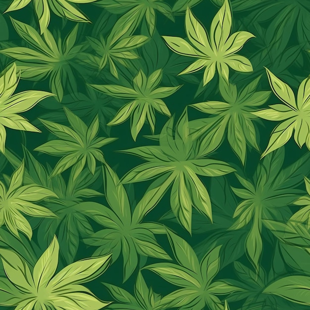 Seamless floral tile pattern background design wallpaper ecology leaf flowers nature Generative AI