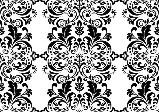 Photo seamless floral vintage wallpaper damask background