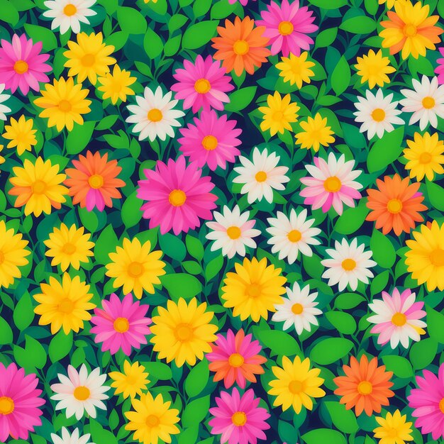 Seamless flower pattern background texture