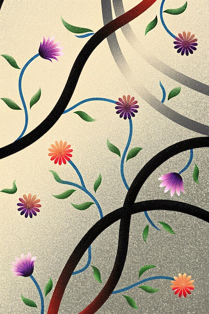 seamless flower pattern for fabric paper and curtain