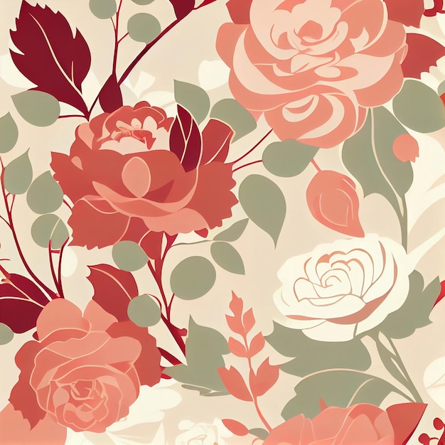 Seamless flower pattern