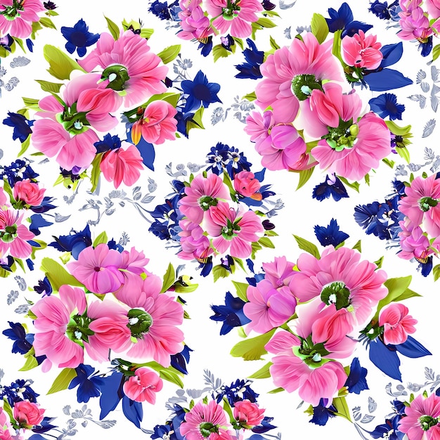 Seamless flowers pattern