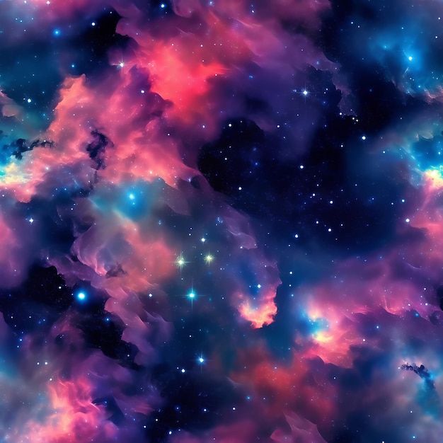 Seamless galaxy in high resolution for decoration