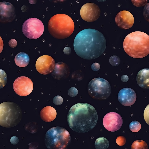 Photo seamless galaxy in high resolution for decoration