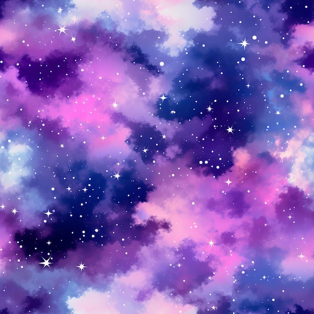 Seamless galaxy in high resolution for decoration