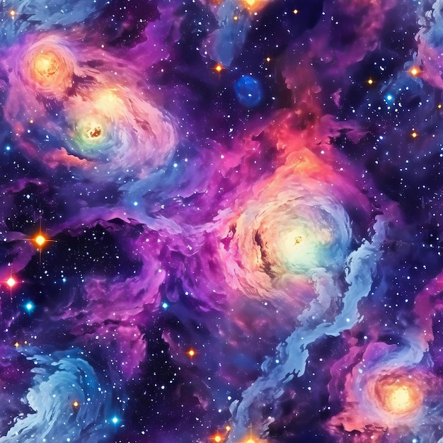 Seamless galaxy in high resolution for decoration