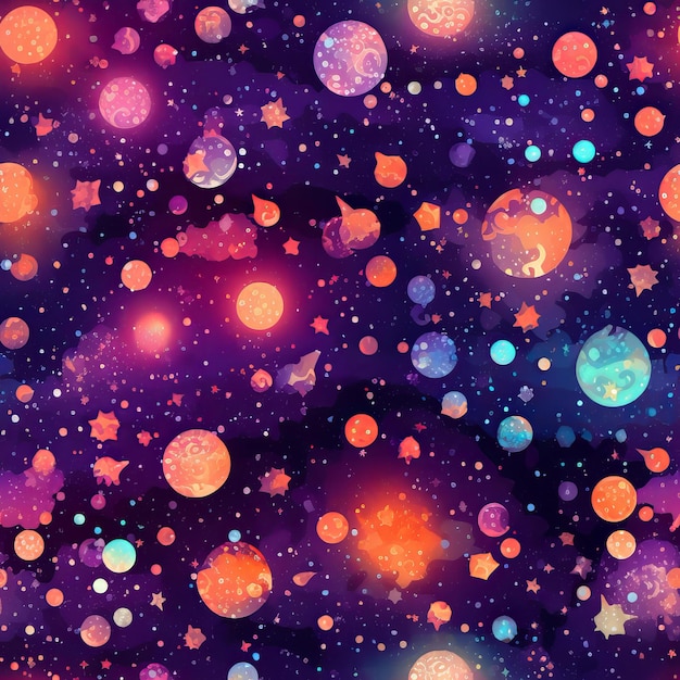 Photo seamless galaxy in high resolution for decoration