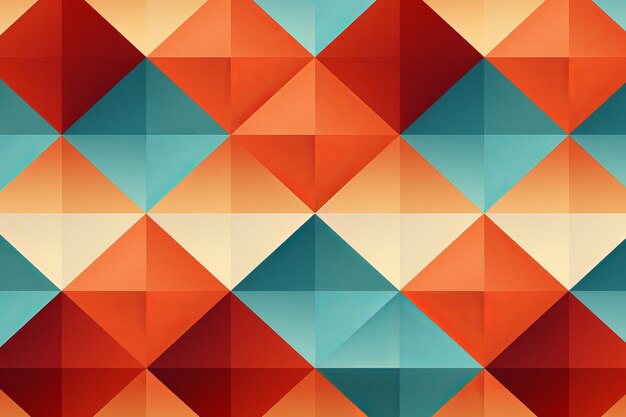 Seamless Geometric Diamond Pattern Background Generative AI